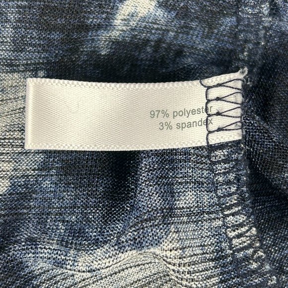 Fashion Bug Blouse Women Medium Sheer Tunic Top Blue Scoop Neck Lightweight - Picture 14 of 15